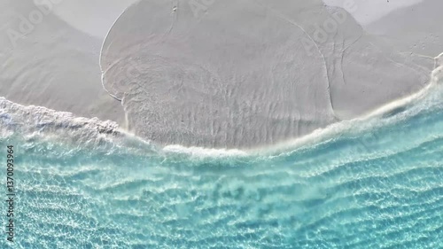 Tropischer Strand aus der Vogelperspektive