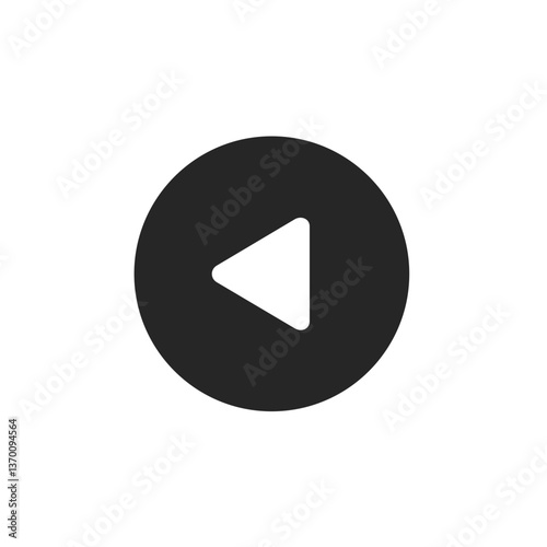 Left Triangle Circle Filled