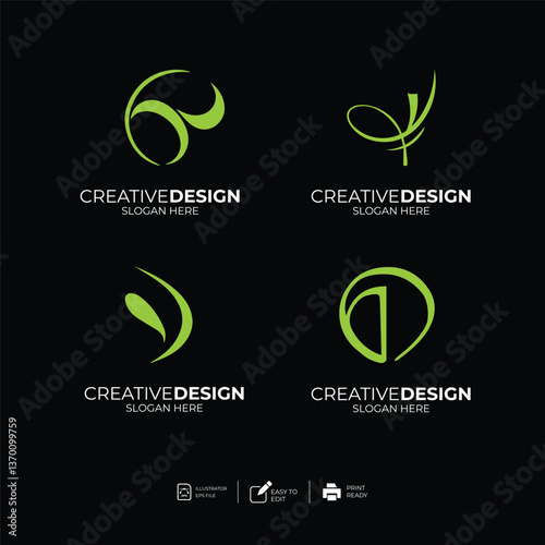 Logo template design ideas vector