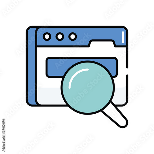 Browsing  icon vector stock illustration