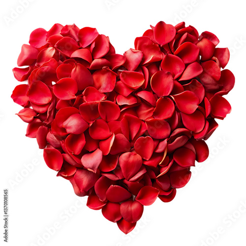 Wallpaper Mural Red Rose Petals Heart Torontodigital.ca