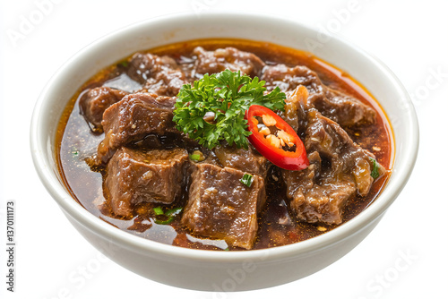 a bowl of stew with meat and vegetables