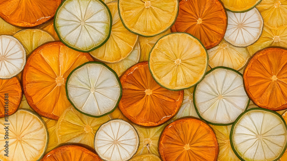 Citrus Slices: Oranges, Limes, Lemons Citrus Slices: Oranges, Limes, Lemons