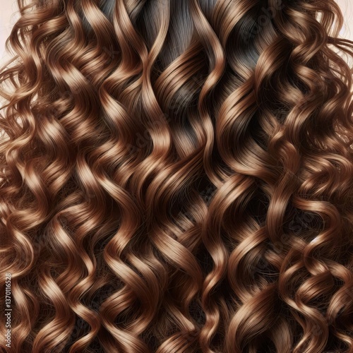 has sections of both curly and