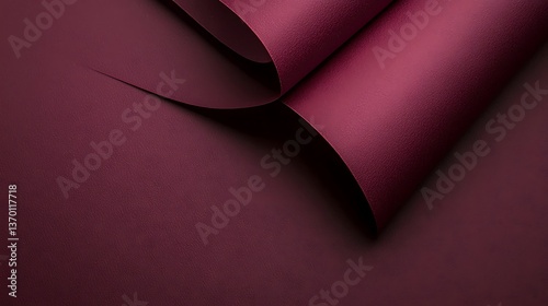 Elegant burgundy paper with subtle texture creates a sophisticated backdrop for design projects