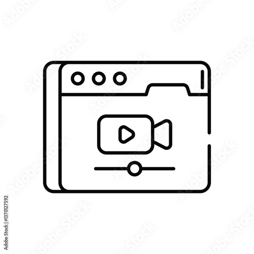 Broad Casting icon vector stock illustration