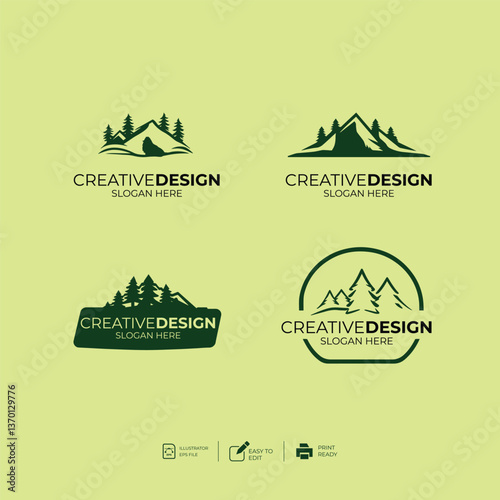 Logo template design ideas vector