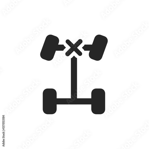 Front Axle Disengaged Icon