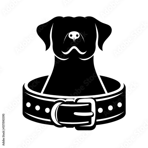Dog Collar  silhouette vector black color vector isolated white background (2) [Converted]