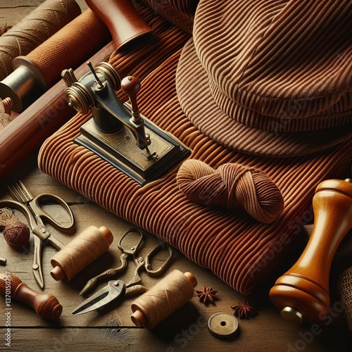 Classic ridged fabric with a soft