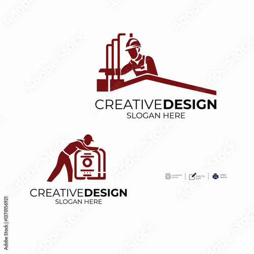 Logo template design ideas vector