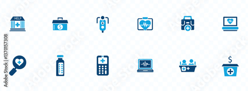 Charity icon set. elp, volunteer, donated, assistance, sharing and solidarity symbol. Solid vector .