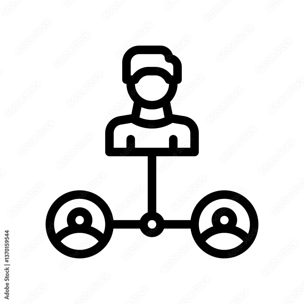 social network line icon social network line icon