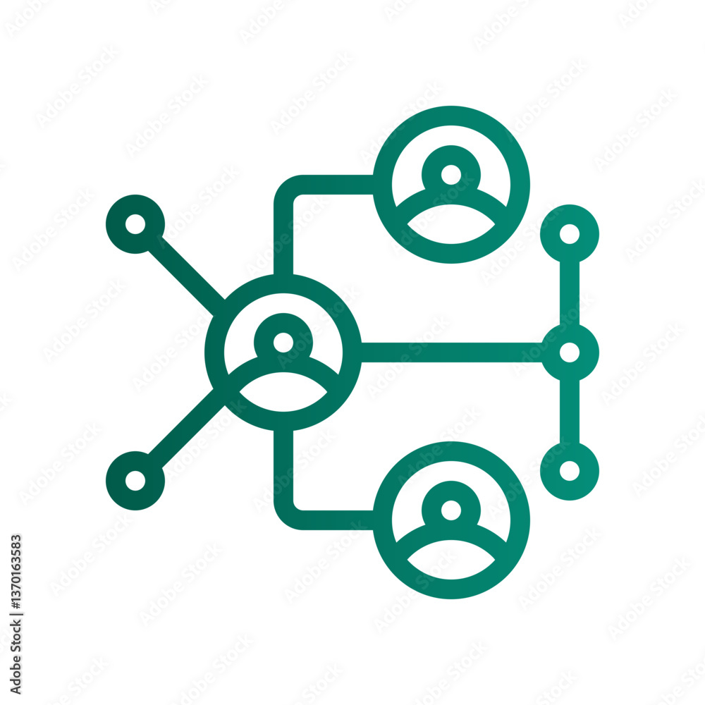 networking gradient icon networking gradient icon