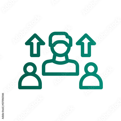 mentorship gradient icon