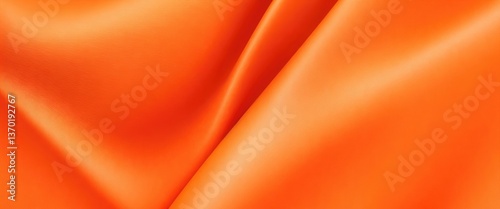 Orange color silk fabric Abstract background