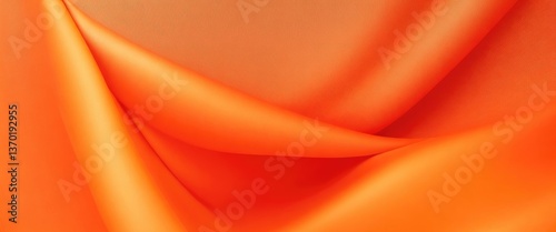 Orange color silk fabric Abstract background