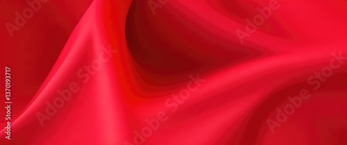 Red color silk fabric Abstract background
