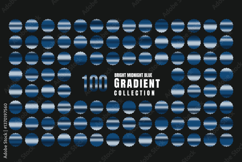 Fototapeta premium Bright Midnight Blue modern transition light