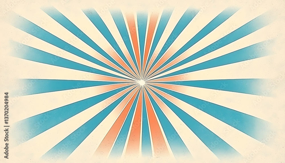 Fototapeta premium Vintage Sunburst Background Design.