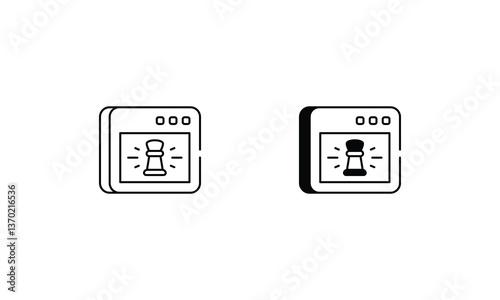 Market strategy icons set vector stock illustration