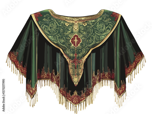Chasuble vector illustration, isolated on white