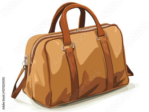 leather handbag vector