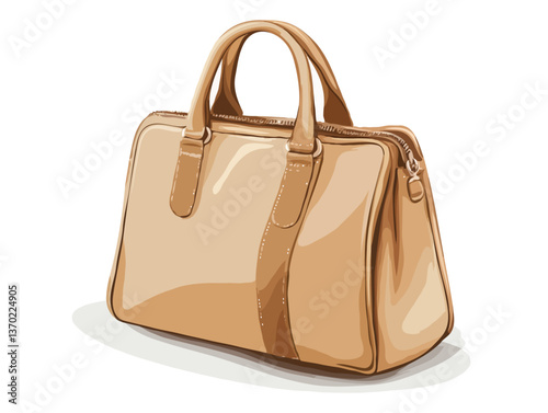 leather handbag vector