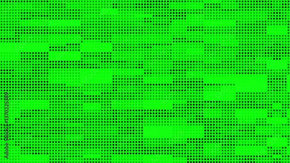 4k random dots blinking abstract animation retro vintage texture isolated on green screen (chroma key)