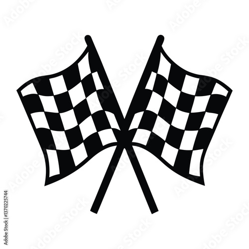 Checkered Flag Finish Line, Race, Competition, Victory, Success