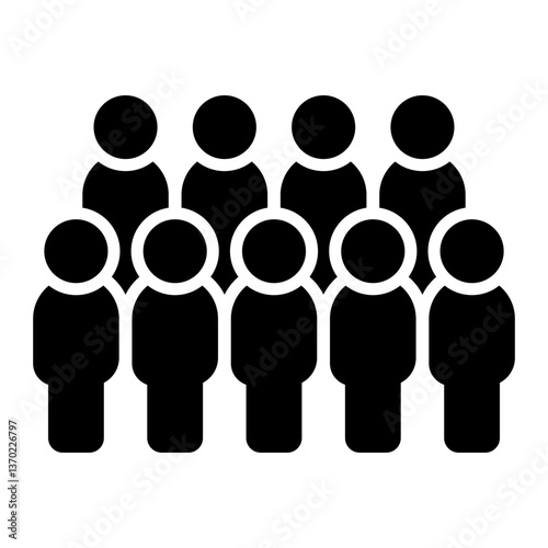 People icon. People group simple illustrations.