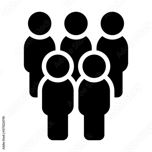 People icon. People group simple illustrations.