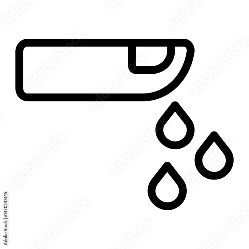 blood droplet line icon