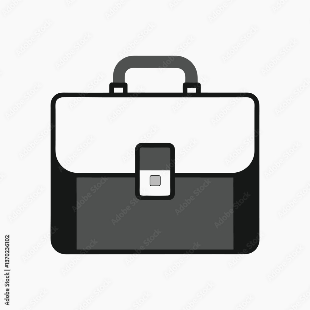 briefcase icon flat set in black and white.eps briefcase icon flat set in black and white.eps