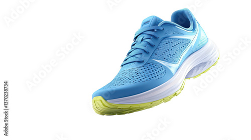 Blue and white athletic sneakers with zoom air technology for enhanced performance comfort