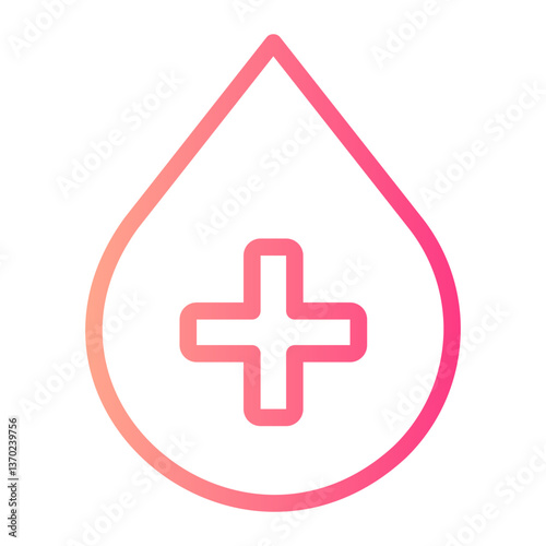 blood bank gradient icon