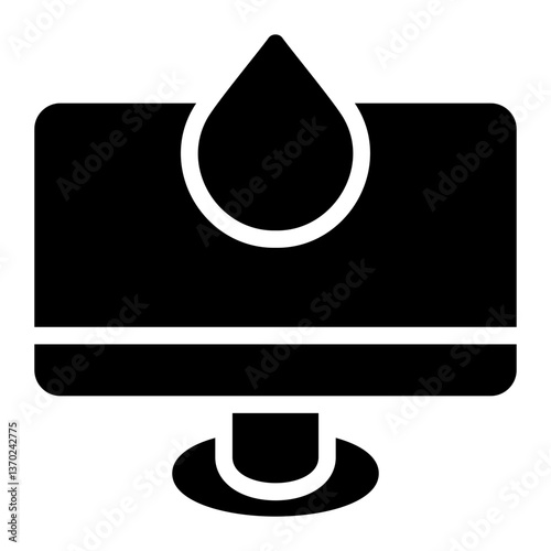 screening glyph icon