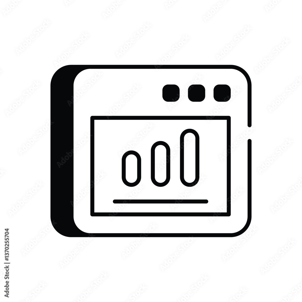Analyzer icon vector stock illustration Analyzer icon vector stock illustration