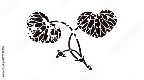 家紋はんこ・花付キ二葉葵.ai