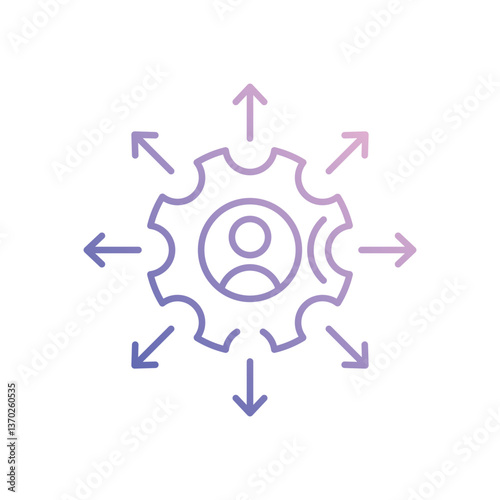 Customer service icon vector stock illustration