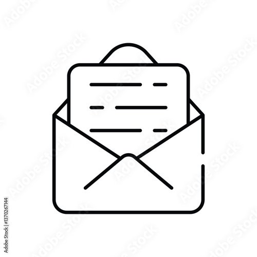 Email support icon vector stock illustration