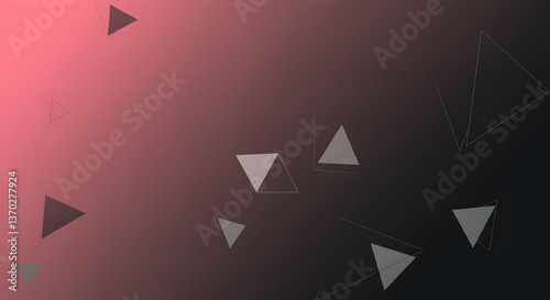 Free Download Abstract gradient background with geometric triangles in shades of rose and charcoal - GFXLoad