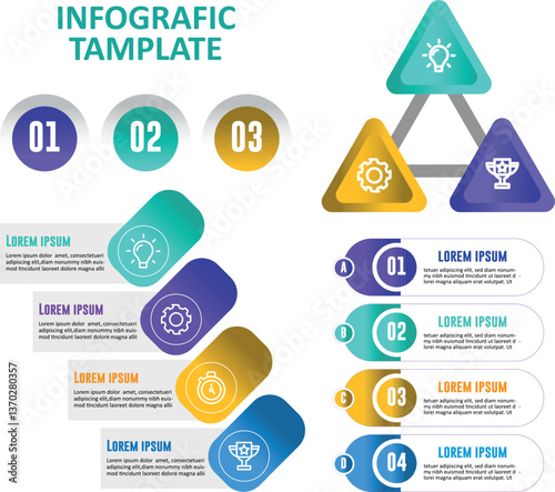 Modern Infographic Template with Creative Elements