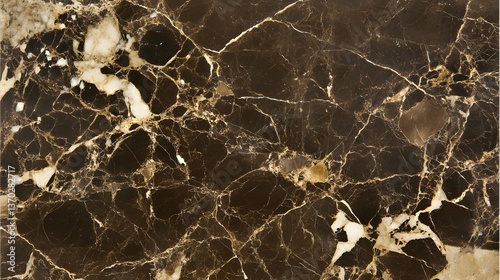 Dark Brown Marble Texture Background Seamless Pattern
