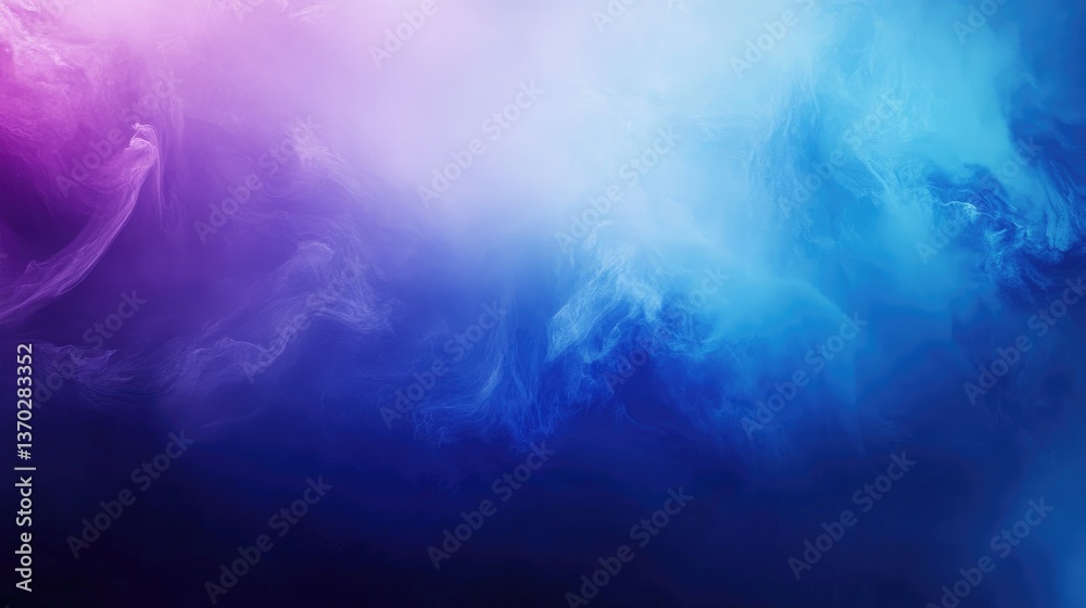 Fototapeta premium Abstract Smoke Effect with Blue and Purple Colors Background Texture