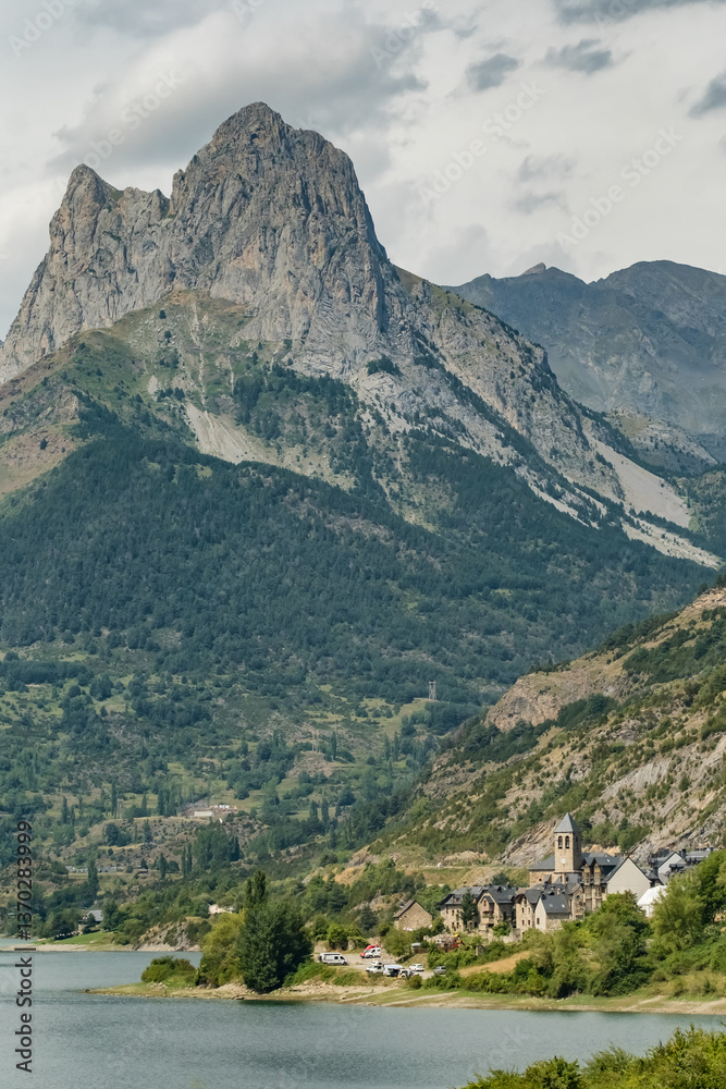 Lanuza village in the Tena Valley, Huesca province, Spain.