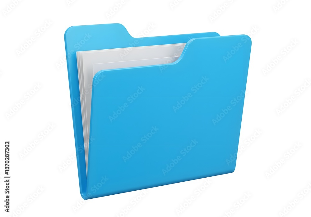 3D File Folder Icon 3D File Folder Icon