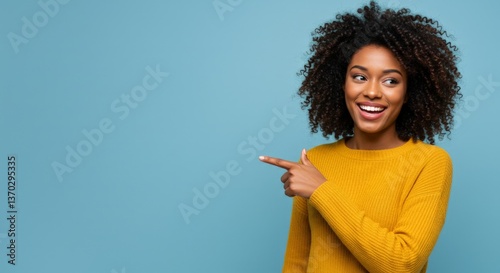 Smiling Woman Pointing