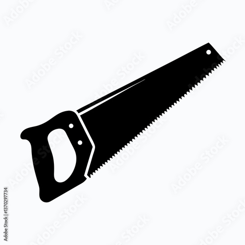 Cutting Edge: Hand Saw Silhouette for DIY Projects and Carpentry Work