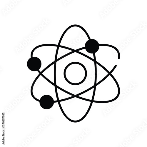 Science icon vector stock illustration